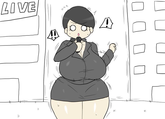 地震に揺られる女子アナ 