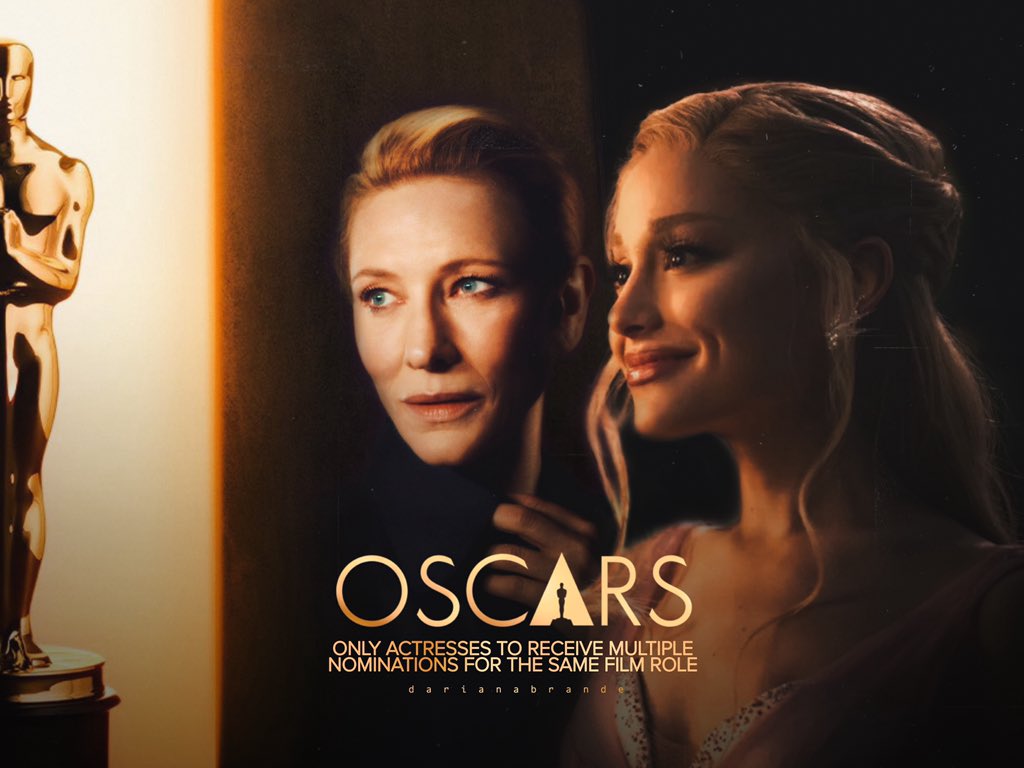 darianabrande's tweet image. since i made the edits, here are the records Ariana Grande would have broken if she wasn’t snubbed at this year’s #Oscars (a thread)