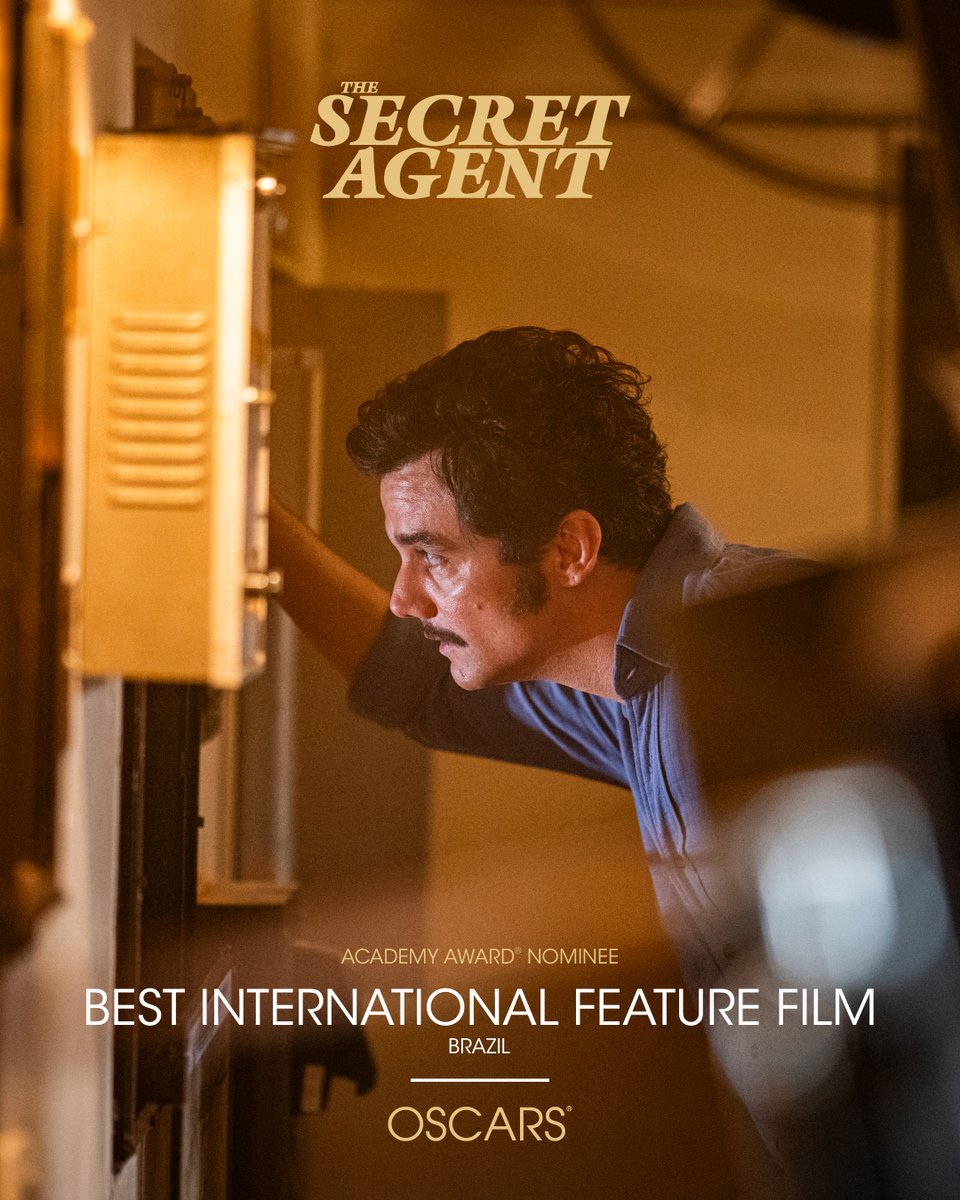 THE SECRET AGENT has been nominated for an Academy Award for Best International Feature Film. #Oscars