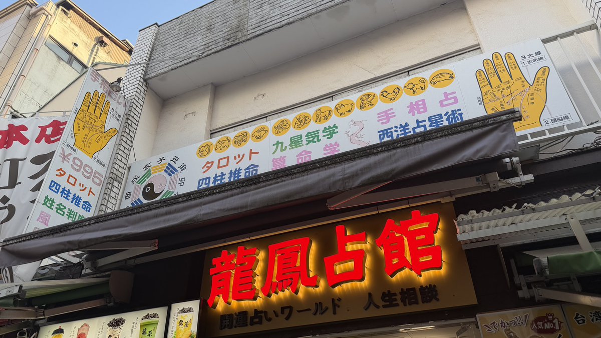 Rabbidayonn's tweet photo. ちょっと待って。。横浜中華街の手相占いが当たりすぎてて怖かった。。。500円やし、時間潰しにやる??程度で手を出した瞬間、こっちに質問一切聞く事なくズバズバ言われて固まった。過去1当たってた。絶対に普通の人では想像すらできない直近の出来事まで当てた。
龍鳳占館。関谷さん。 https://t.co/Tcml2FGRuL