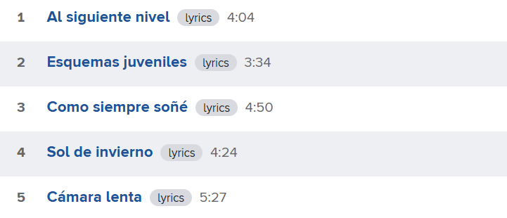 Este es el mejor five song run de la historia