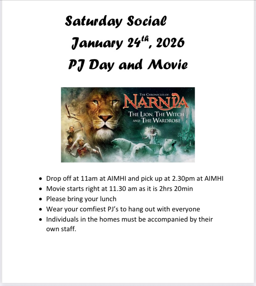We are looking forward to the AiMHi PJ Saturday Movie Social.#AiMHi