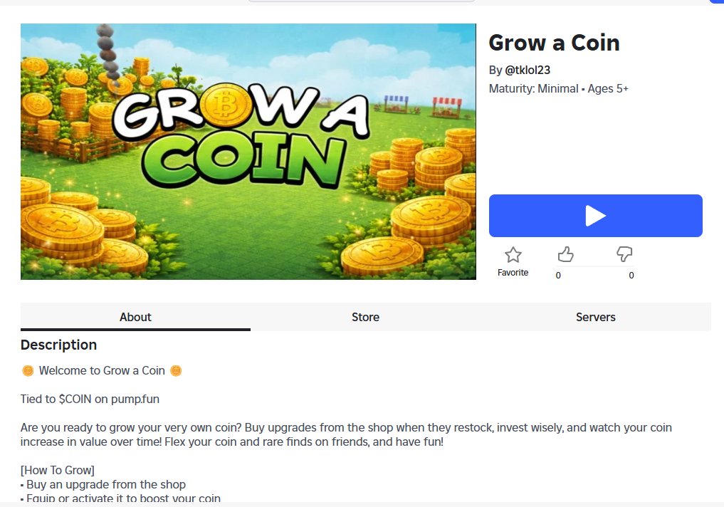 jxbdevs's tweet photo. the grow a garden dev made $20m a month

Grow a coin. $COIN

https://t.co/b0i1GjojUw https://t.co/lceZHWcOnJ