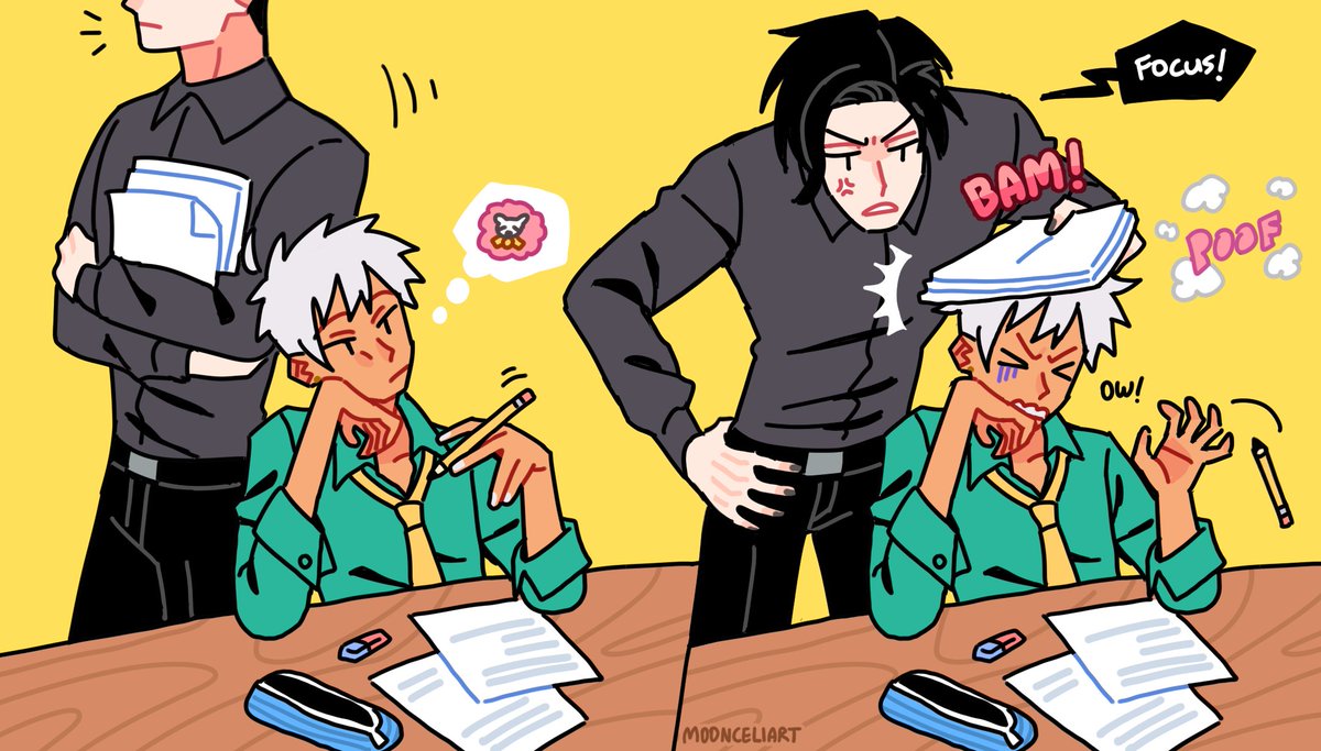 Focus!💢
#obeymefanart #obeymemammon #obeymelucifer #obeyme