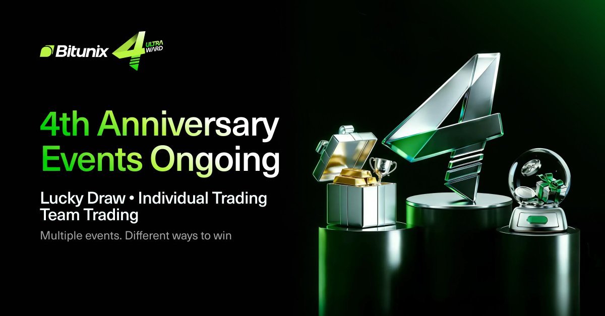 BitunixOfficial's tweet photo. ⏰ Last call to join!

The $4,000,000 prize pool is nearing its end.
Tesla, Gold, and $USDT rewards are still waiting.

Our 4th Anniversary campaign wraps up
Jan 26 • 23:59 UTC.

This is your final chance to take part.
👉 https://t.co/uwNaFSbybN