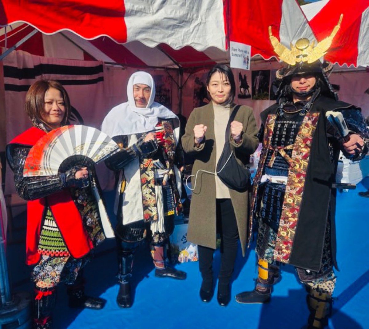 #戦国武将EXPO
あの世界的侍ゲームの動作写し役(ﾓｰｼｮﾝｷｬﾌﾟﾁｬｰ)担当もされた天心流兵法の御二方
鍬海政雲 師家、連彩殿 <a href="/rensai_kamo/">連彩</a> が昨年に引き続き遊びに来られた！インスタにて繋がりし縁、有難し！
CDもお買い上げ感謝！
いずれ演武も拝見したい...！