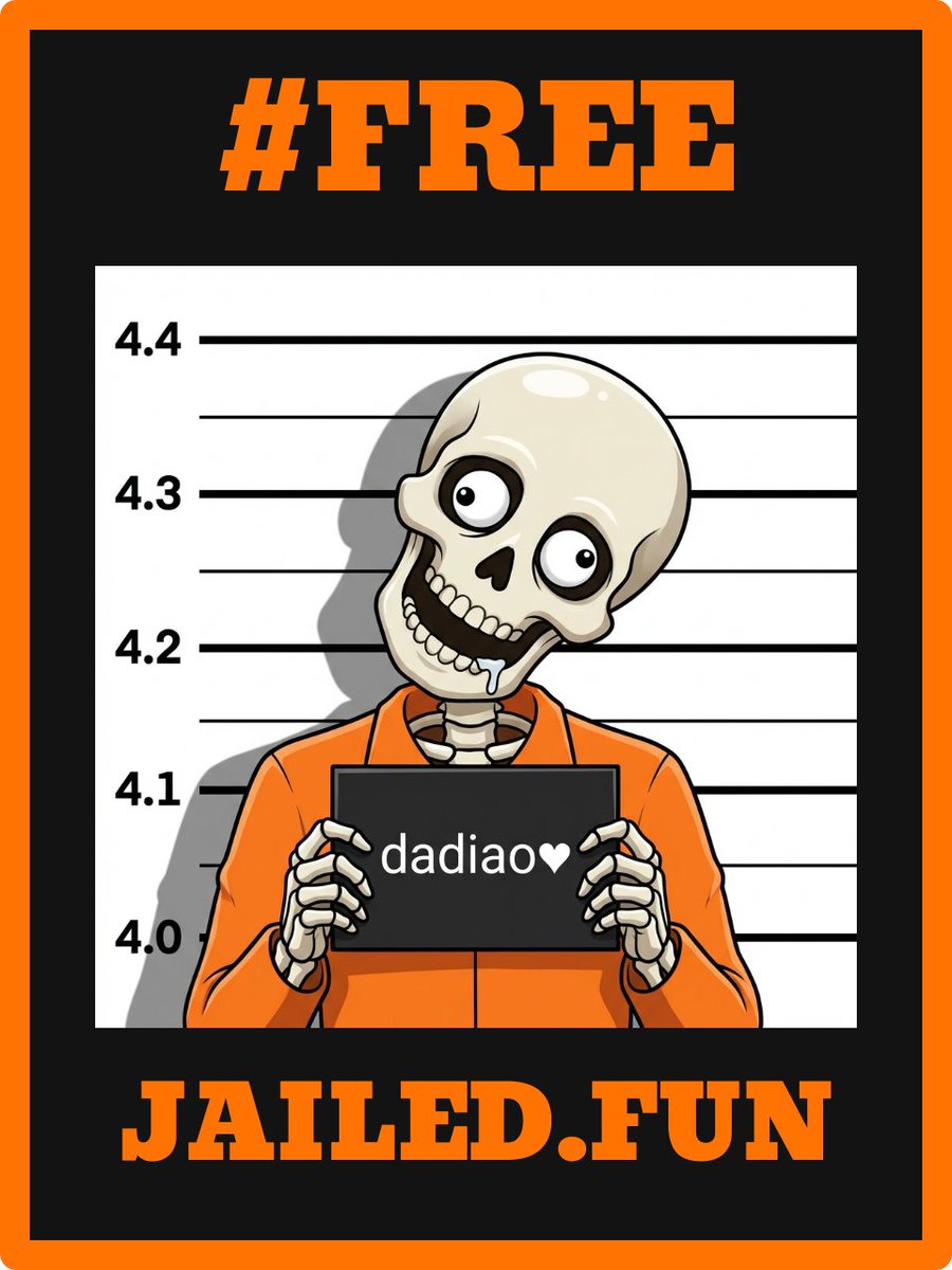 dadiao2000's tweet photo. i got life sentence 😭💀

moving into @Jaileddotfun soon

[ drop your mugshot here👇] https://t.co/7t9GNsIxwm