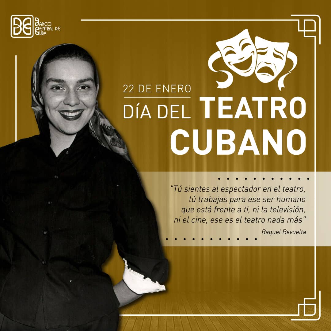📍Día del Teatro Cubano, en homenaje a los sucesos del Teatro Villanueva. Enero 1869, traidores voluntarios lo atacaron. Martí escribiría en un poema: "...la calle, al salir el Sol, era un reguero de sesos..."
No pudieron callar el grito de:  ¡Viva Cuba libre!
Jamás será callado.