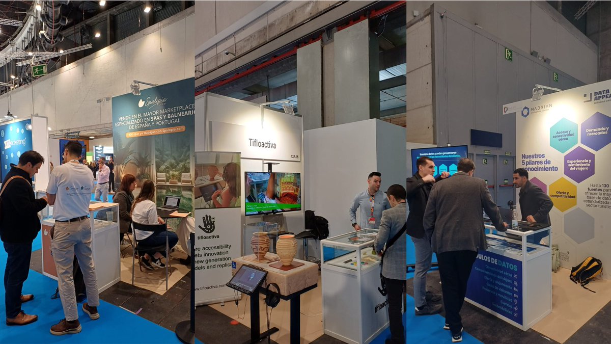 SEGITTUR's tweet photo. #FiturKnowHow|Visita a estas empresas👉Kalmas, @turistec, Innaudit by @grpinnovaris, ServiTickets by ServiCulture, @optimizadata, @tifloactiva, @Spalopia, @InteligenciaTur, @libelium, Canarias nuestra mejor versión, @daremapp y @MabrianOfficial 👏
📌Pabellón 12, @fitur_madrid. https://t.co/hFMmAn2cGB