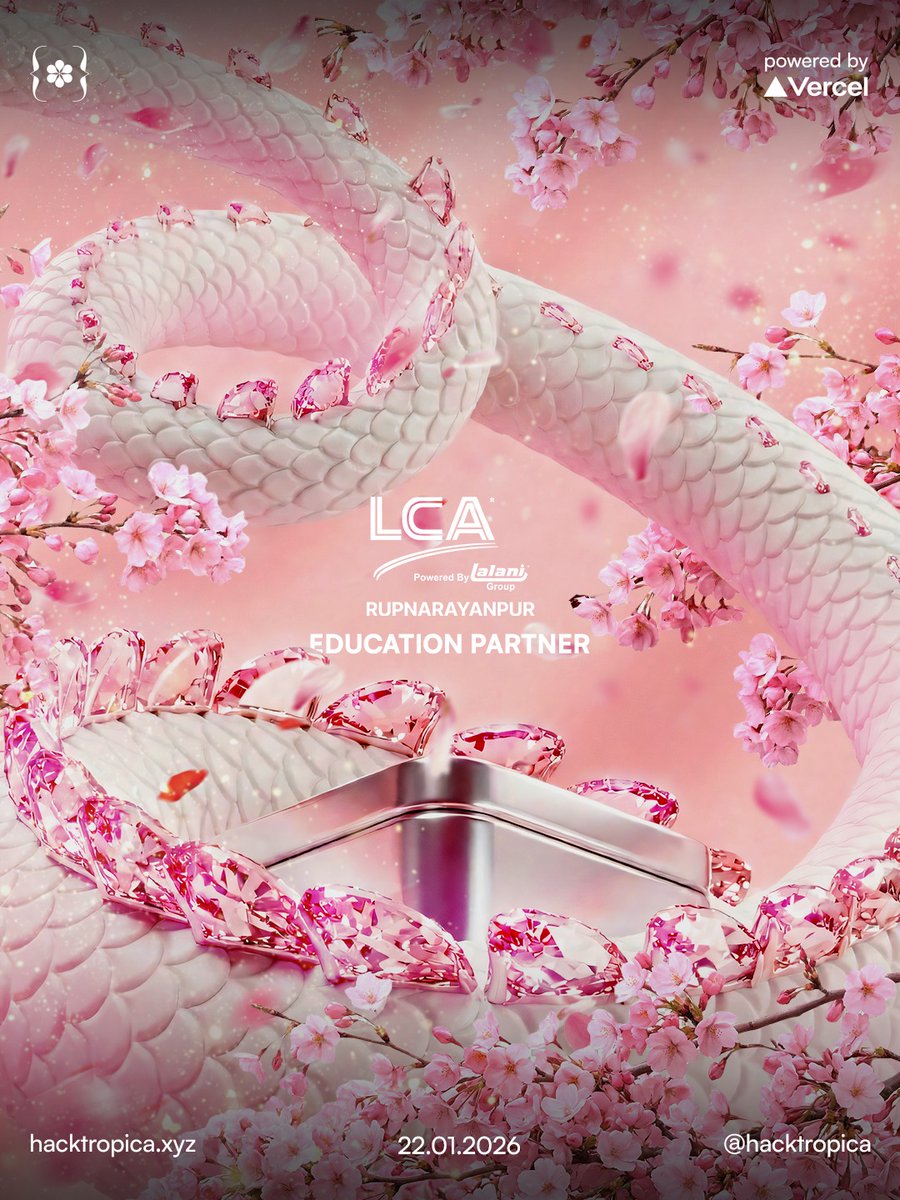 Where innovation blooms and ideas interlock 🌸🐍 HackTropica is coming ...
