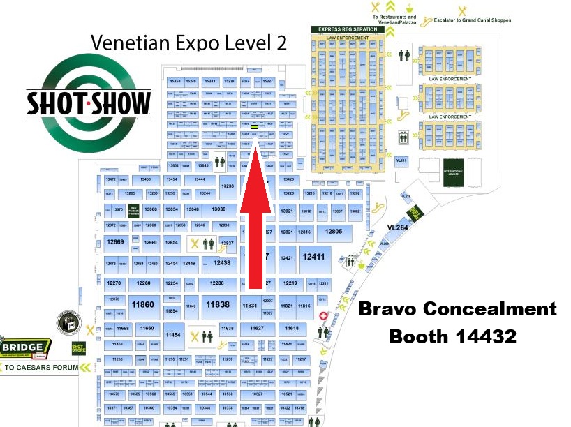 Check out <a href="/BravoHolsters/">Bravo Concealment</a> <a href="/nssfshotshow/">SHOT Show</a> Booth #14432 <a href="/VenetianVegas/">The Venetian Resort Las Vegas</a> #SHOTShow #bravoconcealment #tradeshow #exhibit #display