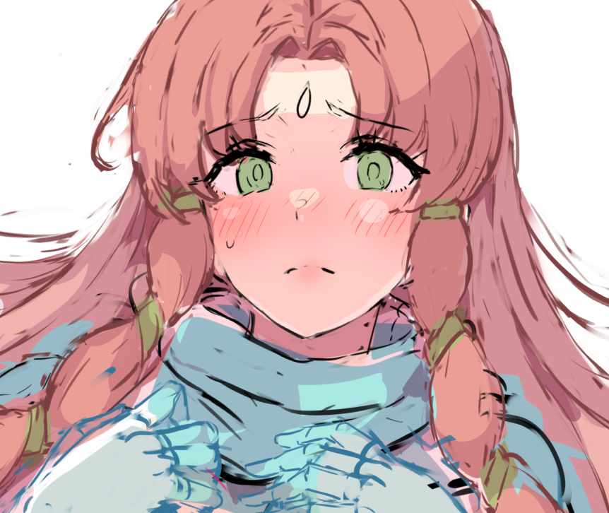 カラーラフちょっと進行し、現在は線画途中。 