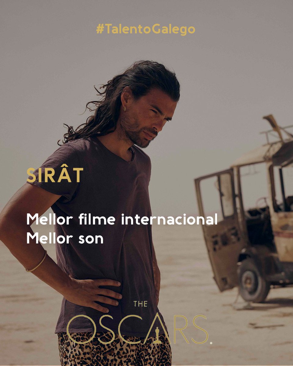AcademiaGalegaA's tweet photo. O filme 'Sirât' consigue 2 candidaturas aos Premios Oscar! 🏆🏆
Fito histórico para o noso audiovisual!!
Parabéns a todo o equipo! 😍👏 https://t.co/DiJvcWNqTB