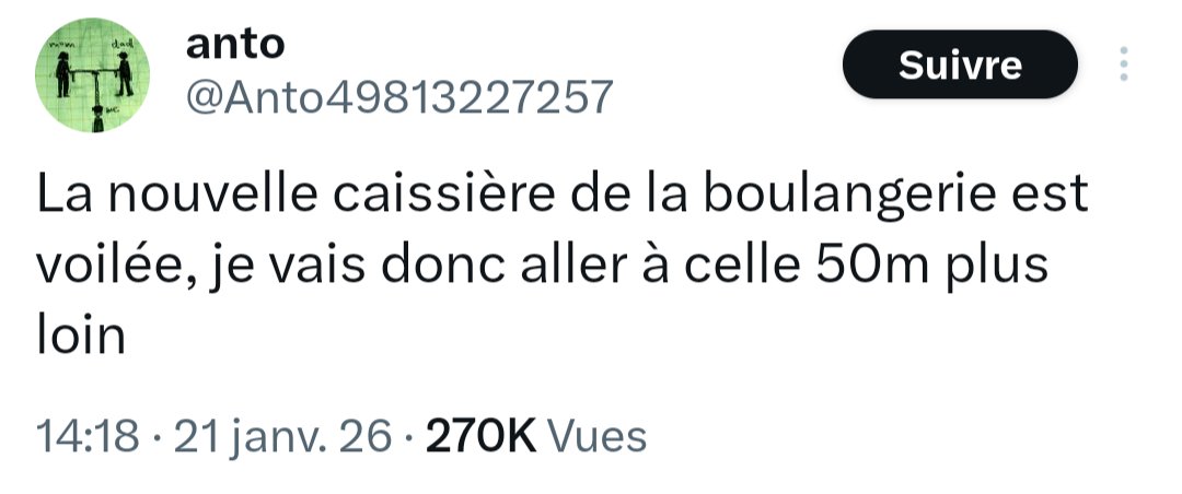 Babar_le_Rhino's tweet image. Quelle différence avec le fait de dire qu'on change de boulangerie car le boulanger porte une kippa ? 🤔

On se rend compte à quel point la haine des musulmans est banalisée en France ?