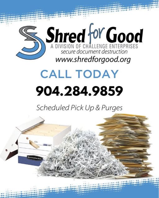 From one-time purges to recurring service, our team handles it all—safely, securely, and with purpose. Let us help you reclaim your workspace and support a meaningful cause at the same time!

Ready to get organized?
📞 Contact us today 904.284.9859