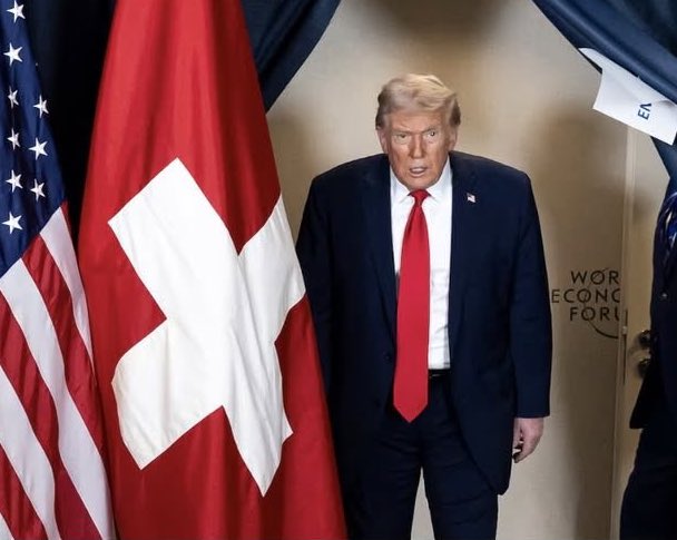 aintscarylarry's tweet image. This photo of trump was taken at Davos yesterday. Not sure if it’s before or after the demented child-raping pedophile and convicted felon’s blathering, insane, rambling, psychotic “speech,” but it makes one thing very clear. He’s not long for this world. Good.