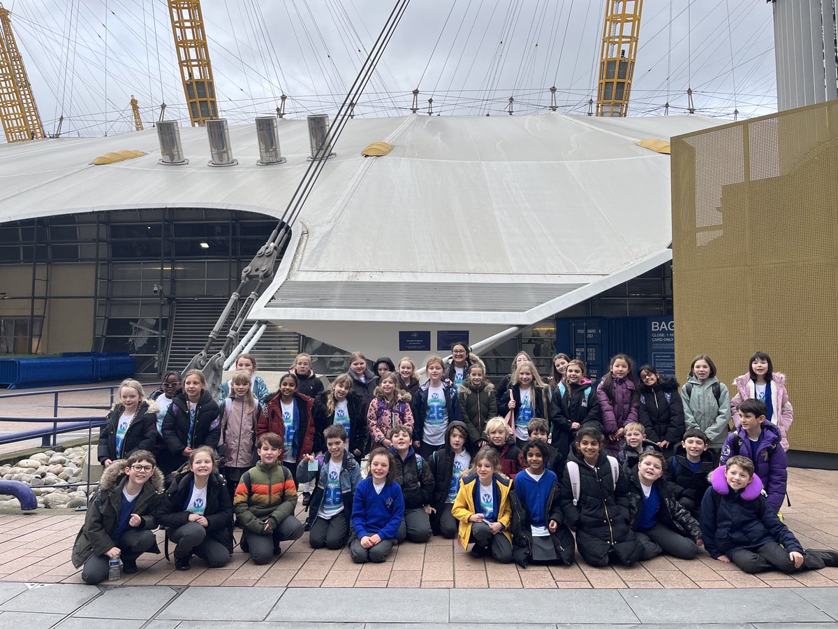 Much excitement as choir arrived safely at the O2! #youngvoices