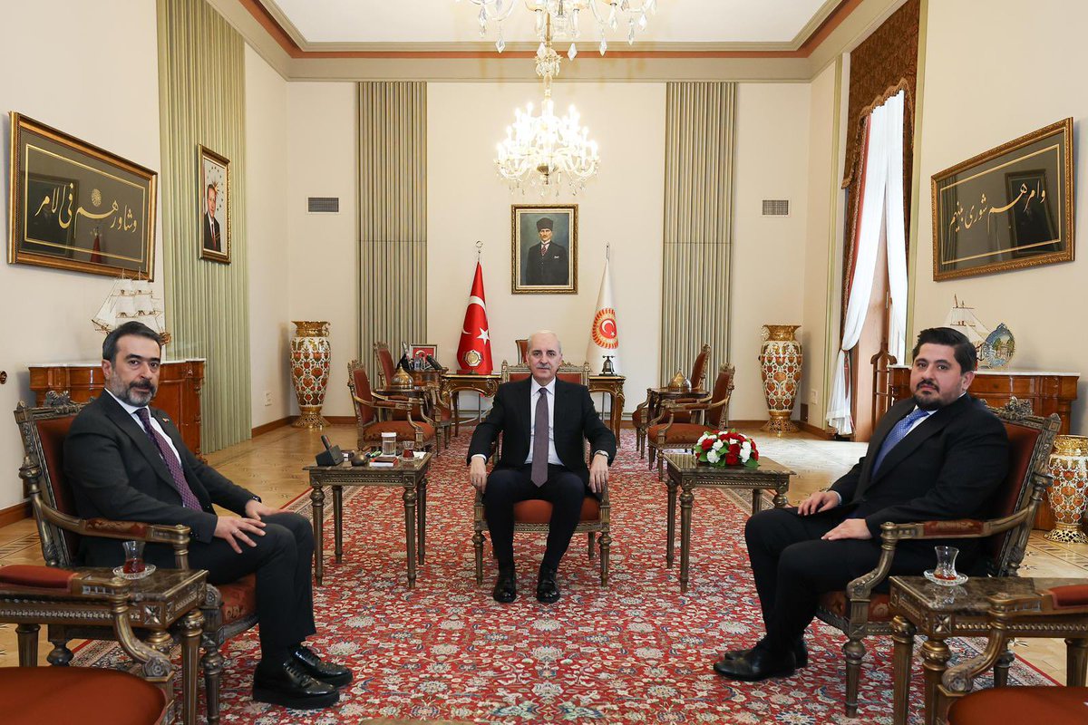 İl Başkanımız Sn. <a href="/hakanhanozcan/">Hakan Han ÖZCAN 🇹🇷</a>, İl Başkan Yardımcımız Sn. <a href="/Korkutataserkan/">SERKAN KORKUTATA</a> ile birlikte Türkiye Büyük Millet Meclisi Başkanımız Sn. Numan Kurtulmuş’u ziyaret etti.