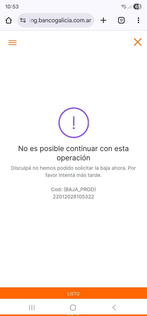 Hola <a href="/BancoGalicia/">Galicia</a> que pasa que no puedo dar de baja una cuenta corriente desde la home del banco? Me vienen cobrando gastos y no me dejan cerrarla? No me digan que tengo que hacerlo en una sucursal?