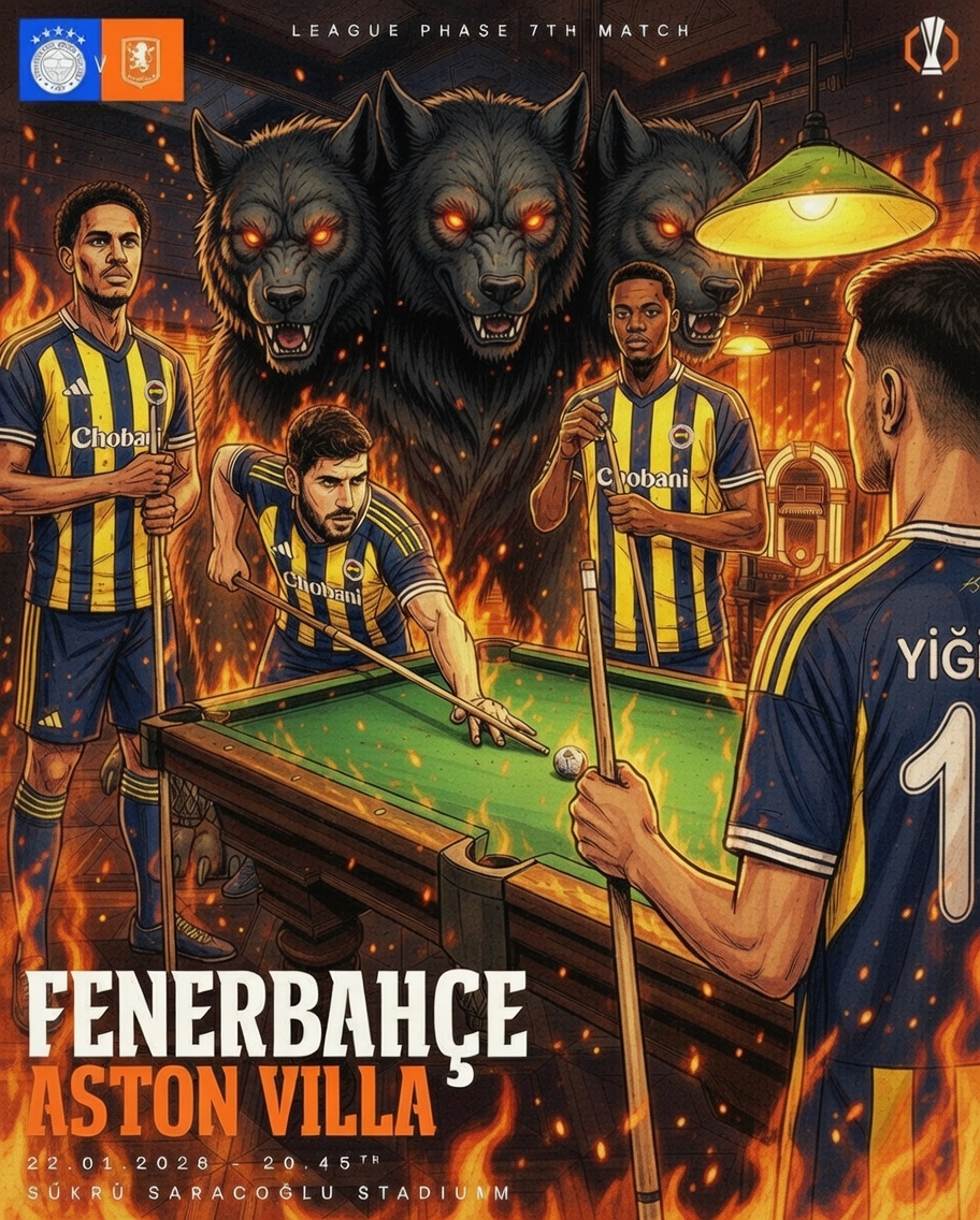 🔥Cerberus uyanıyor! Bu akşam 20.45'te Kadıköy'de Aston Villa'yı 3 başla ezeceğiz💛💙Rakip İngilizler mi? Bizim kale cehennem, bizim canavarları görsünler! Sizce skor ne olur? Yorumlara yazın. #Fenerbahçe #AstonVilla #AvrupaLigi #Kadıköy #SarıLacivert