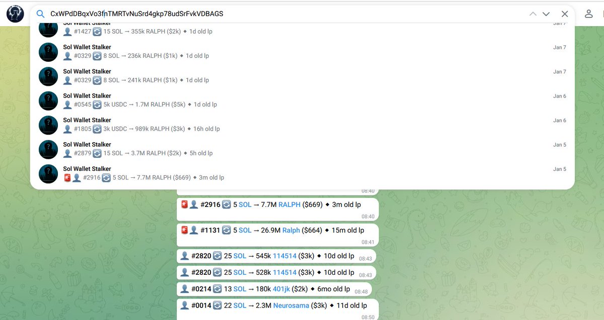 tower_dk's tweet image. This whale, identified as ID#101,  who made a 16M USD profit from meme coins, is aggressively buying the token $RALPH (CxWPdDBqxVo3fnTMRTvNuSrd4gkp78udSrFvkVDBAGS).  Why? 

Were you notified that the most profitable whales are joining this token within the first minutes of its…