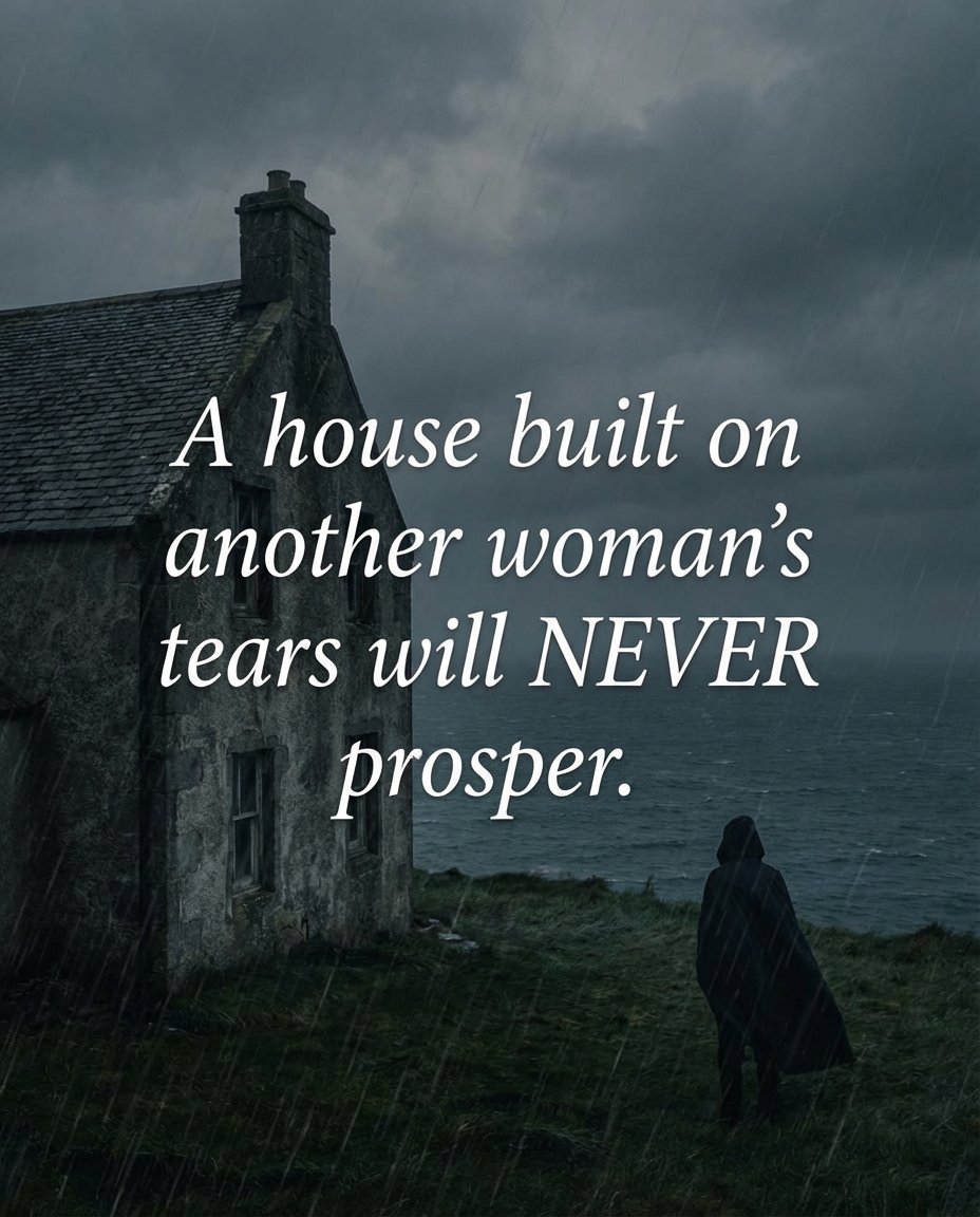 A house built on another woman's tears will NEVER prosper.

You can build it. You can move in together. You can post the happy photos and play perfect couple. But it will never truly prosper.

Because foundations built on betrayal are cursed from the very start. Relationships