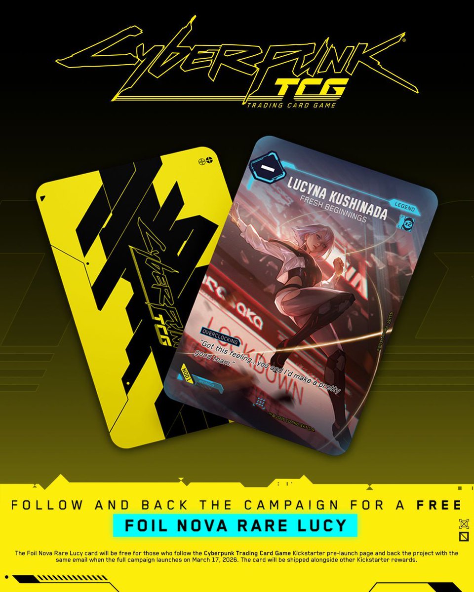 Cyberpunk Trading Card Game tweet media