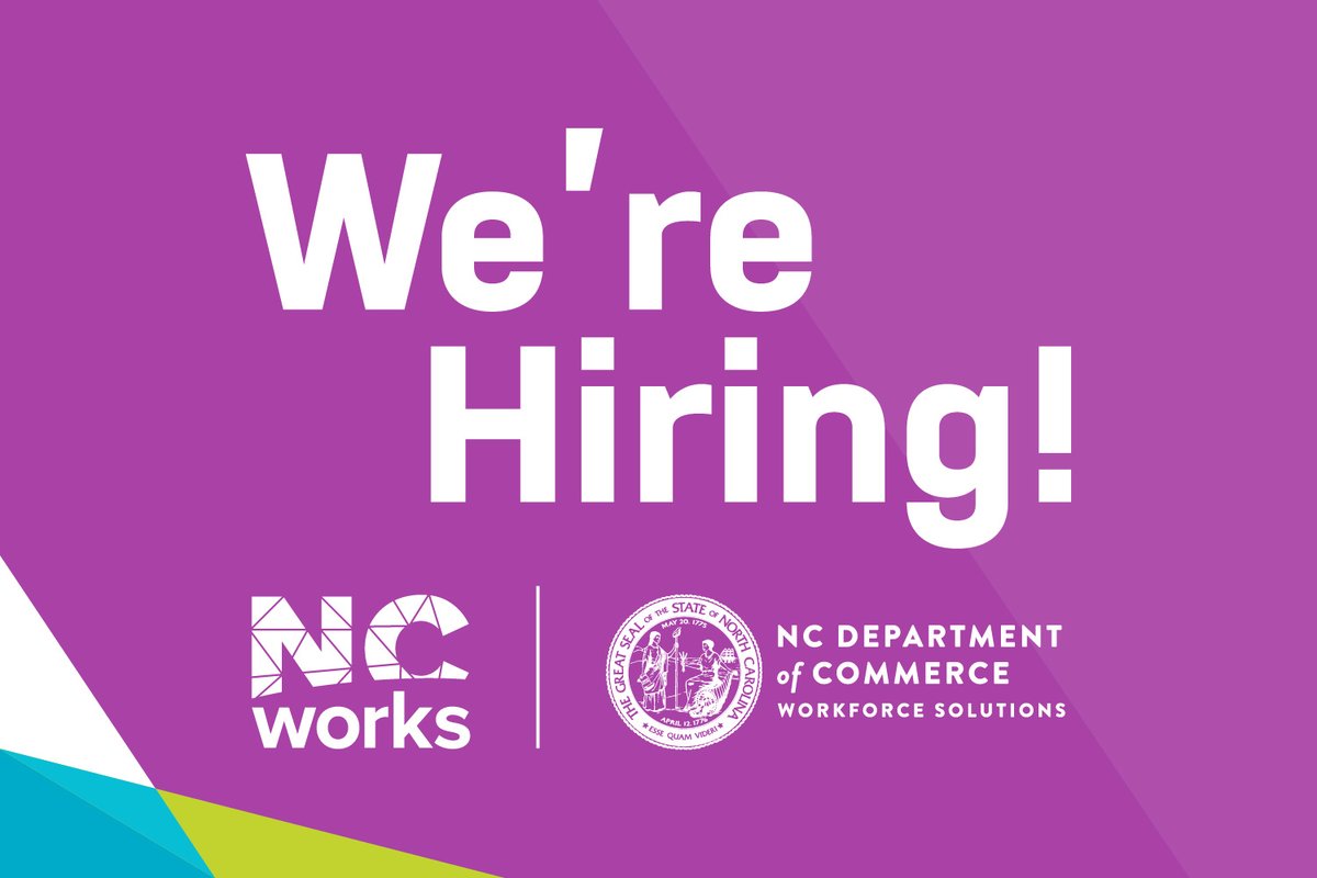 ncworkforce's tweet image. Come work with #DWS! We're #hiring a Career Advisor I to work in Rowan County. The position is based at the Rowan County #NCWorks Career Center and will provide employment services to jobseekers and employers in the Salisbury area.
Apply by January 28: nc.wd108.myworkdayjobs.com/en-US/NC_Caree…