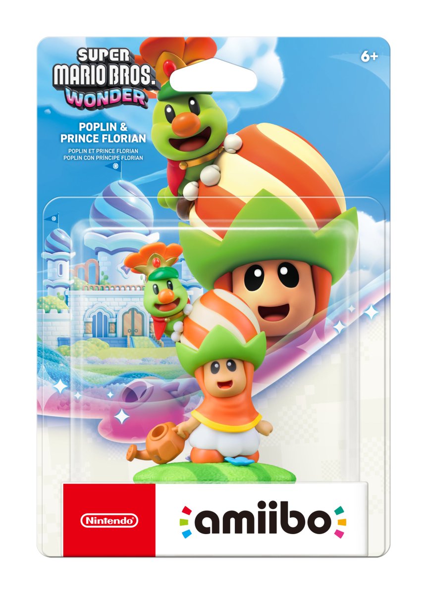 Three new amiibo figures also arrive March 26!

-Elephant Mario
-Captain Toad &amp; Talking Flower
-Poplin &amp; Prince Florian

Tap any of the above in the #SuperMarioBrosWonder or Super Mario Bros. Wonder – Nintendo Switch 2 Edition + Meetup in Bellabel Park games to get power-up items