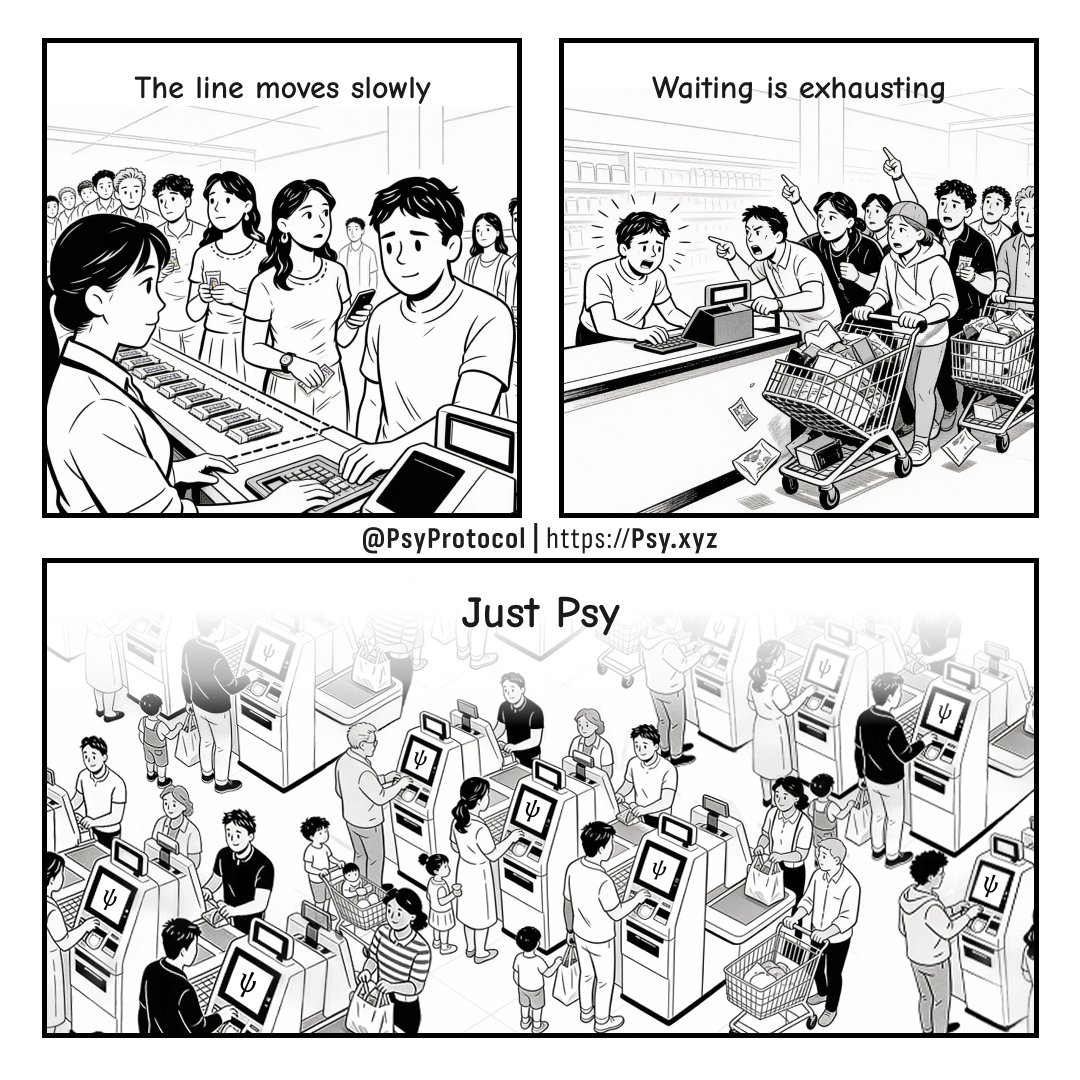 500 shoppers an hour sounds fast.
But are they checking out full carts or just buying a single pack of gum?

In crypto, we often confuse activity with throughput.
High TPS means nothing if the network is just spinning through empty voting loops.

On Psy, throughput means heavy