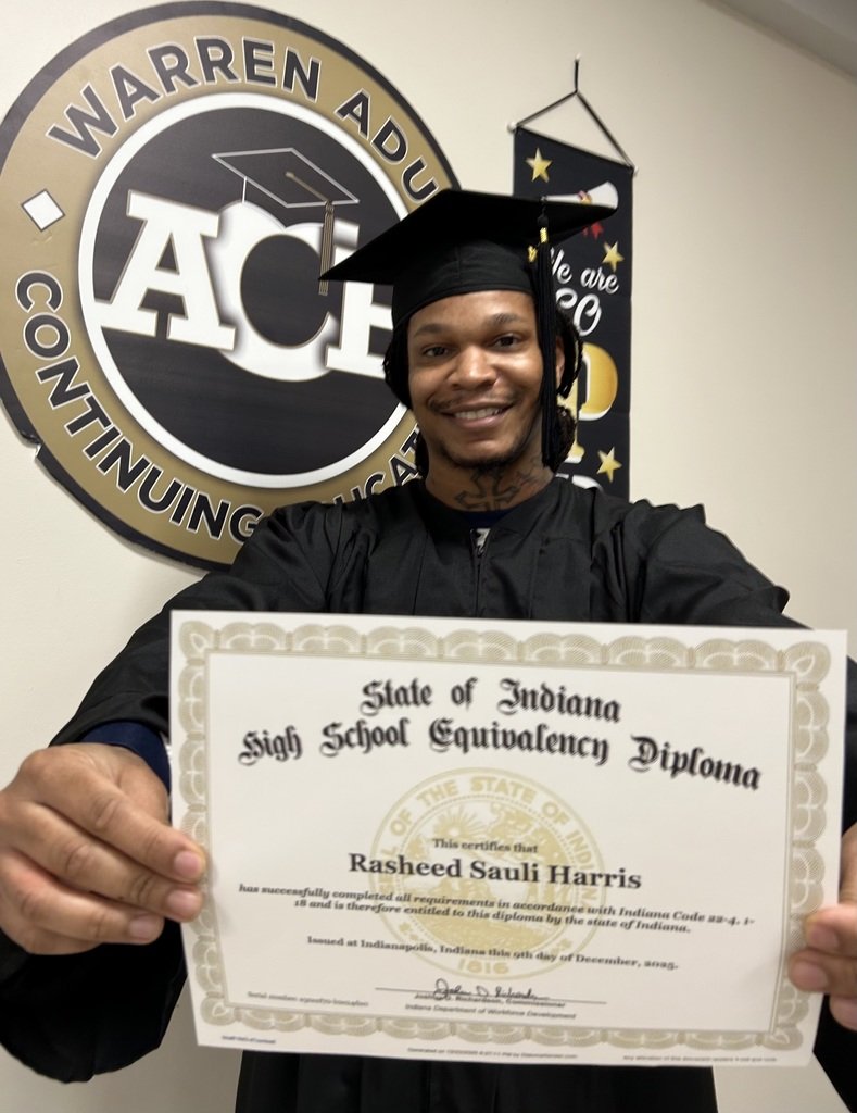 Congrats to Rasheed Harris on this achievement 🎓
“Warren Adult Ed helped me reach one of my goals and opened better work opportunities.”
The MSD Warren Adult Ed team is proud to have been part of his progress.
#WarrenWill <a href="/Warren_Adult_Ed/">Warren Twp Adult Ed</a> @MSDWarren #IAACE