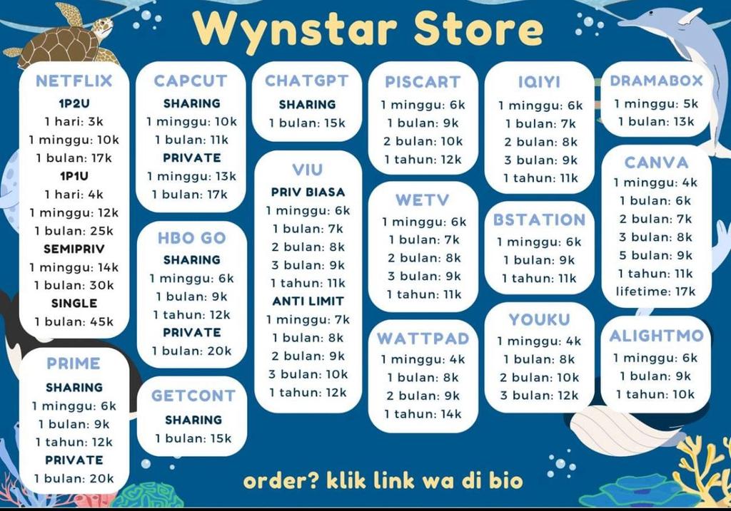 fruitlexs's tweet image. HALO GUYS WTS WTB JUAL BELI SHARING  PRIVATE PRO LANGGANAN APLIKASI PREMIUM MURAH BERGARANSI NEED FAST

NETFLIX CAPCUT PISCART IQIYI DRAMABOX  VIU WETV BSTATION CANVA CHATGPT GETCONTACT PRIME WATTPAD YOUKU HBO GO ALIGHTMO

wa.me/6285727455493
#zonauangᅠ