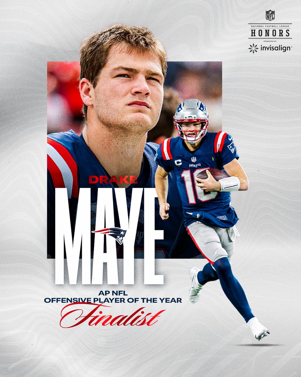 .@DrakeMaye2 is also a finalist for AP Offensive Player of the Year