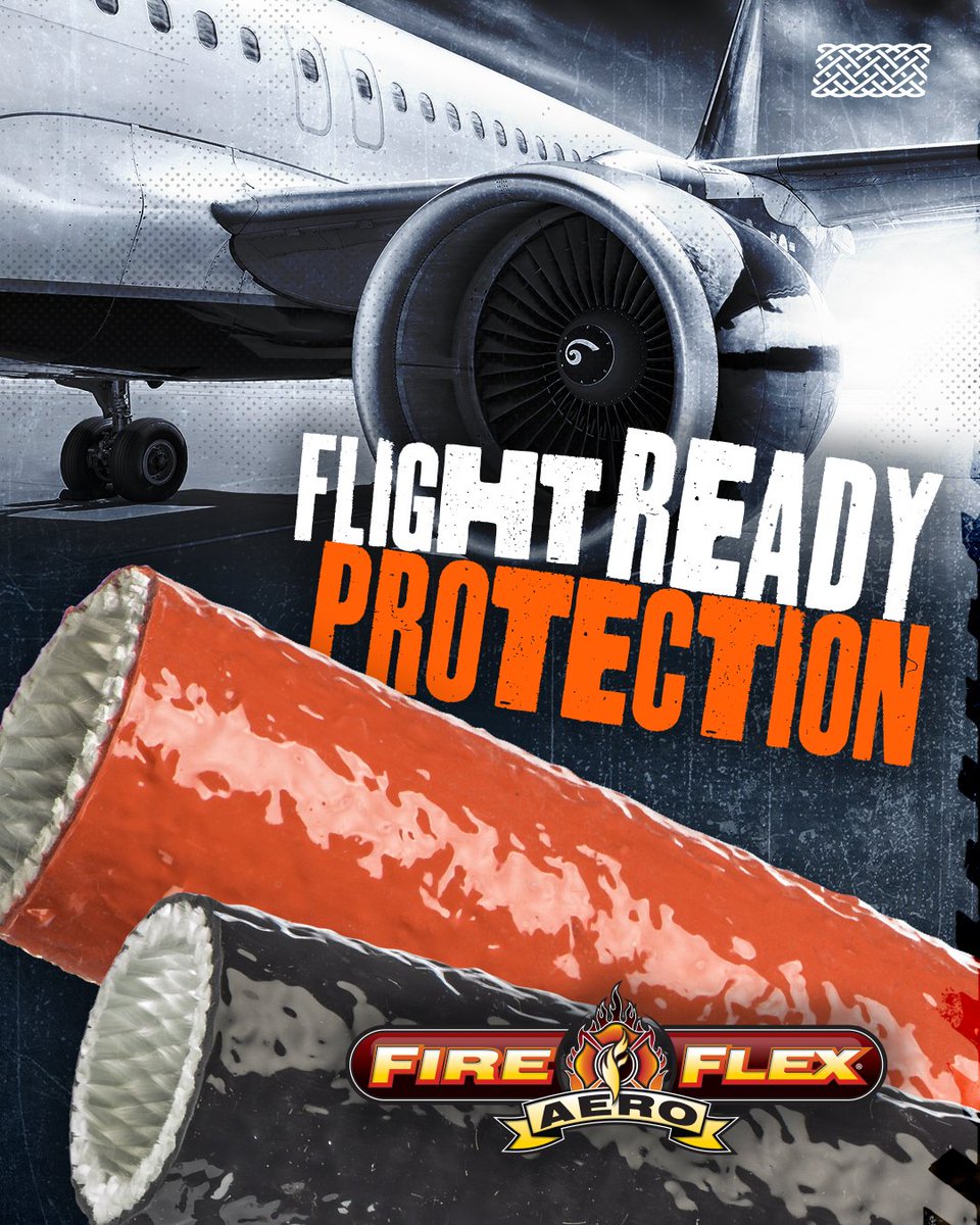FireFlex® Aero: flame-resistant sleeving engineered for lightweight, high-performance environments where every ounce matters. #FireFlexAero #FlameProtection #AerospaceGrade #HighTemp