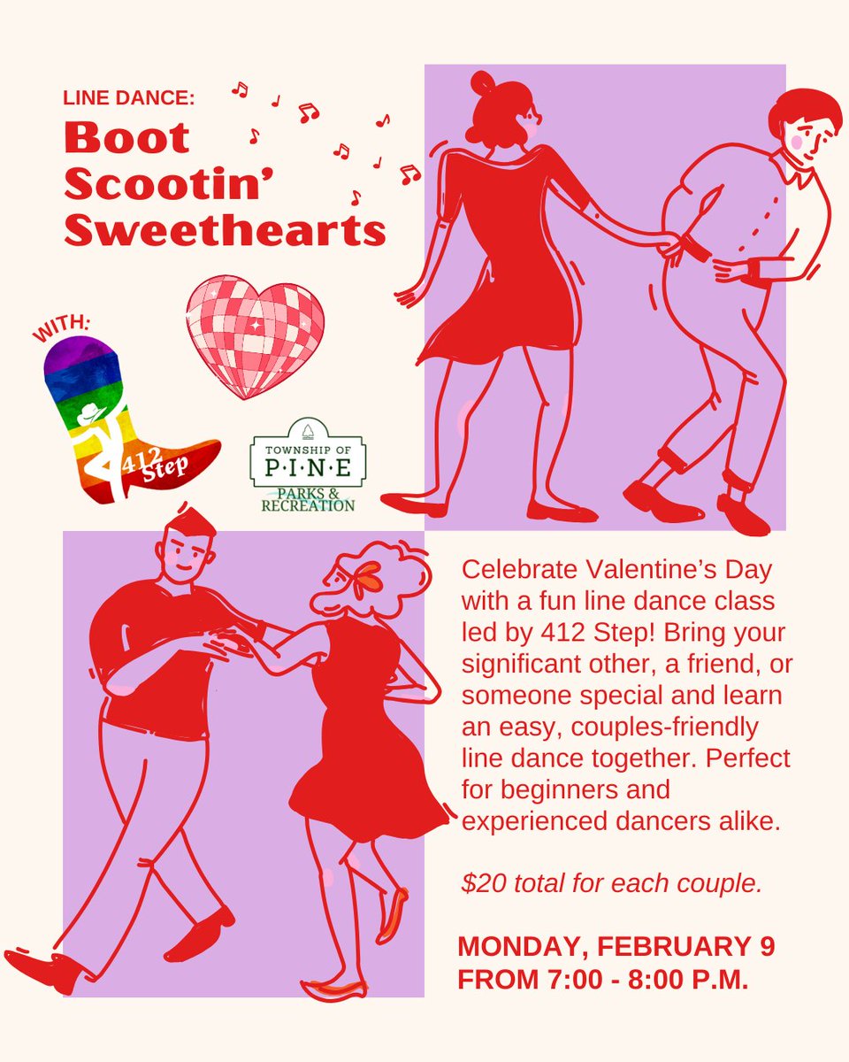 TwpofPine's tweet photo. PART 1 — Sweet moments await! 💌🥰 We’ve got Valentine’s Day fun for everyone. Swipe through to find your perfect way to celebrate!

🔗 Register here: https://t.co/1agflqKiFi

Check out our next post for more!

#ValentinesDay #LocalLove #PineProgram #PineTownship #Pinetastic https://t.co/SKO31NNxJy