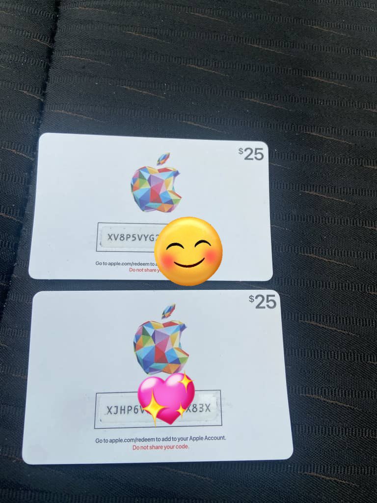 Do you accept $25 Apple card