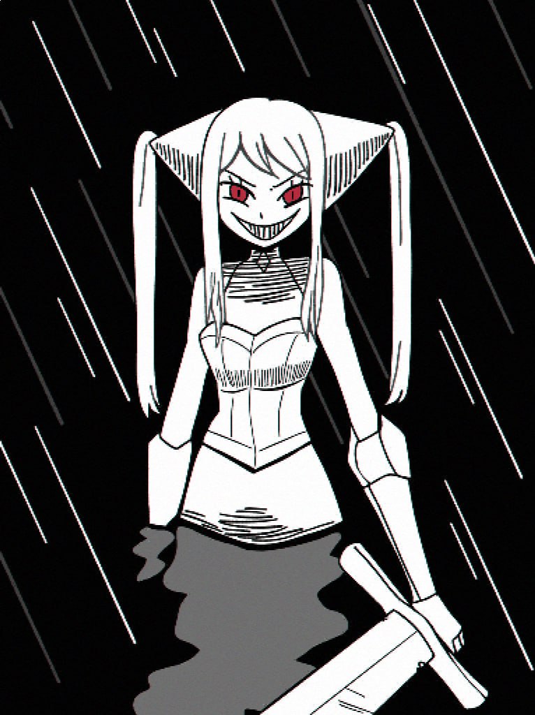 Hildegarde, the first boss #indierpg #indiehorror