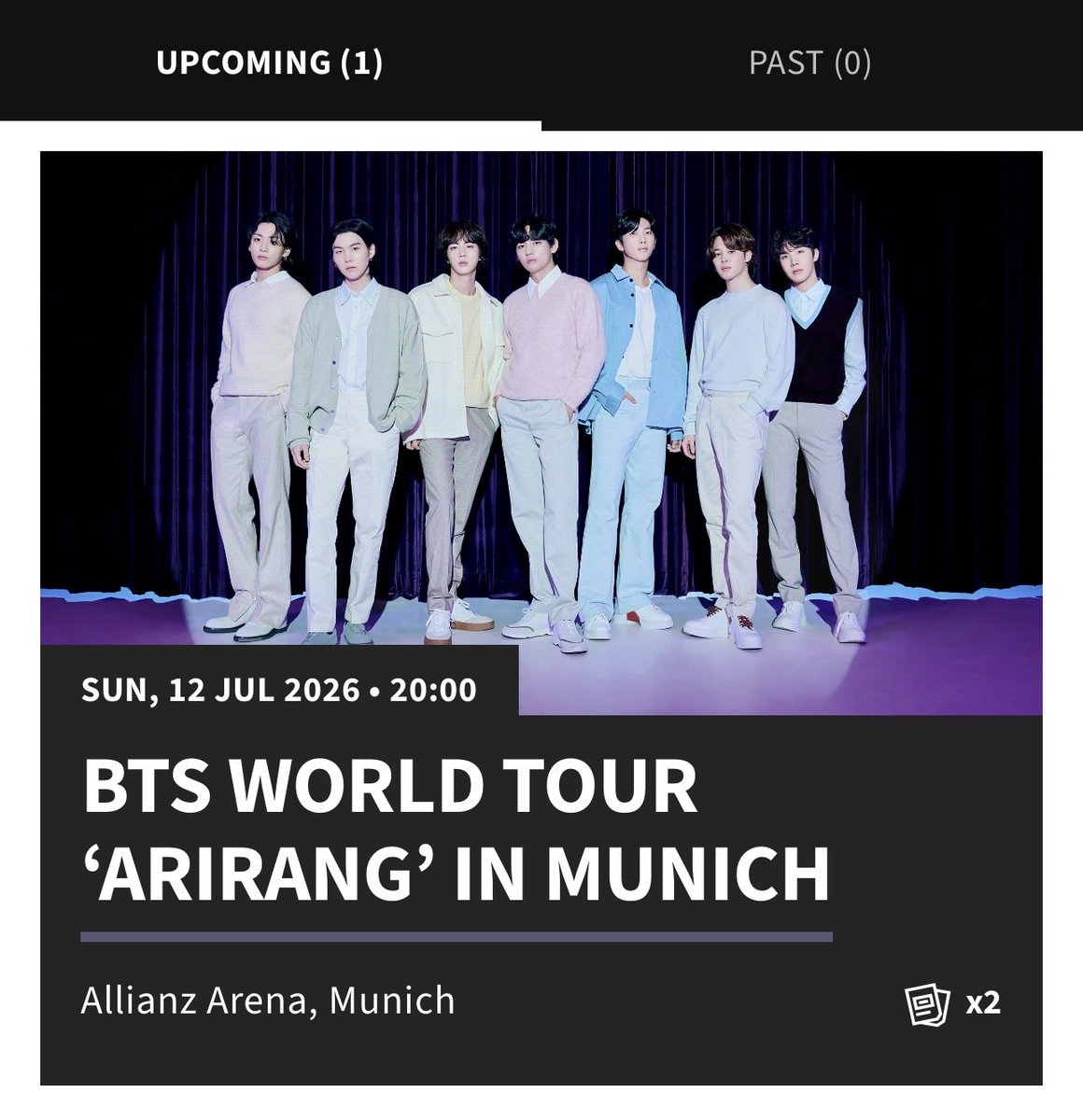 beezafs's tweet photo. BTS PLATINUM TICKETS FOR MUNICH LETS GOOO https://t.co/mtHDlRQALc