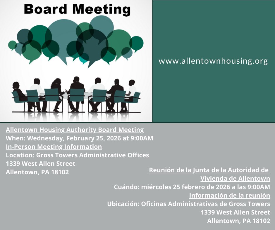 AtownHousing's tweet photo. Come join for the next AHA Board Meeting on Wednesday, February 25, 2026 at 9am. https://t.co/UCZyHaLMEN