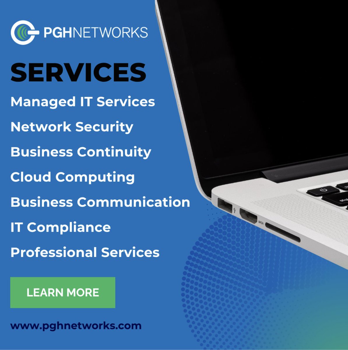 Streamline communication, boost productivity, and empower your workforce with PGH Networks’ reliable IT solutions. #CollaborationTools #EfficientWorkflows #PGHNetworks