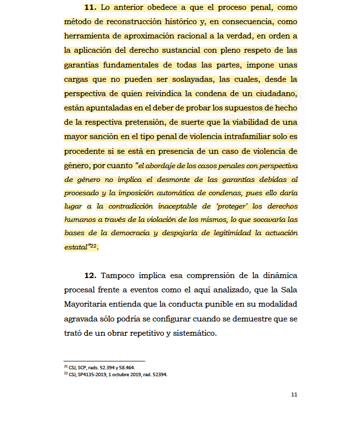 El abordaje de los casos penales con perspectiva de género no implica el desmonte de las garantías debidas al procesado y la imposición automática de condenas. drive.google.com/file/d/1H_5GOK…