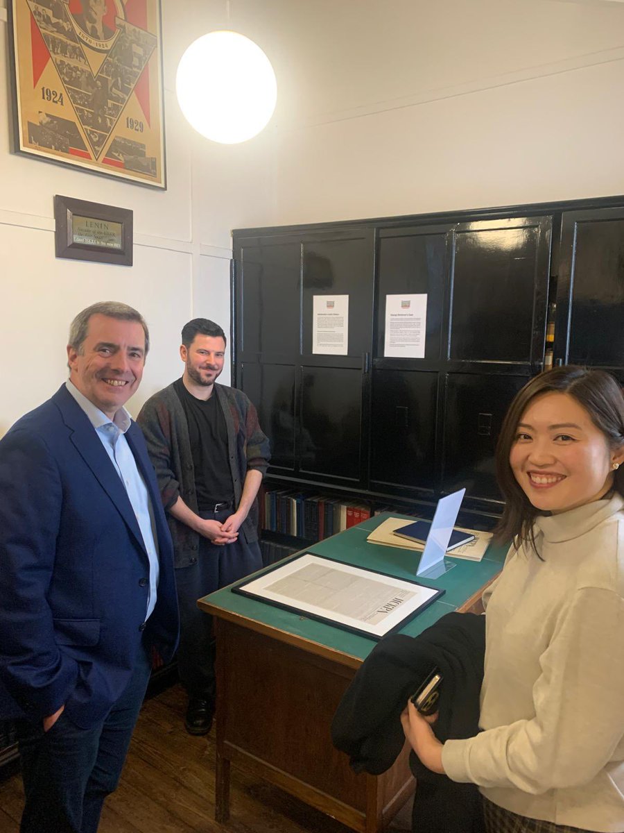 MarxLibrary's tweet photo. It was a pleasure to welcome the TUC library team - Jenny &amp; Peter - to the MML today to showcase our Labour movement collections and discuss areas of collaboration 📚 https://t.co/kjS3cvgtDr