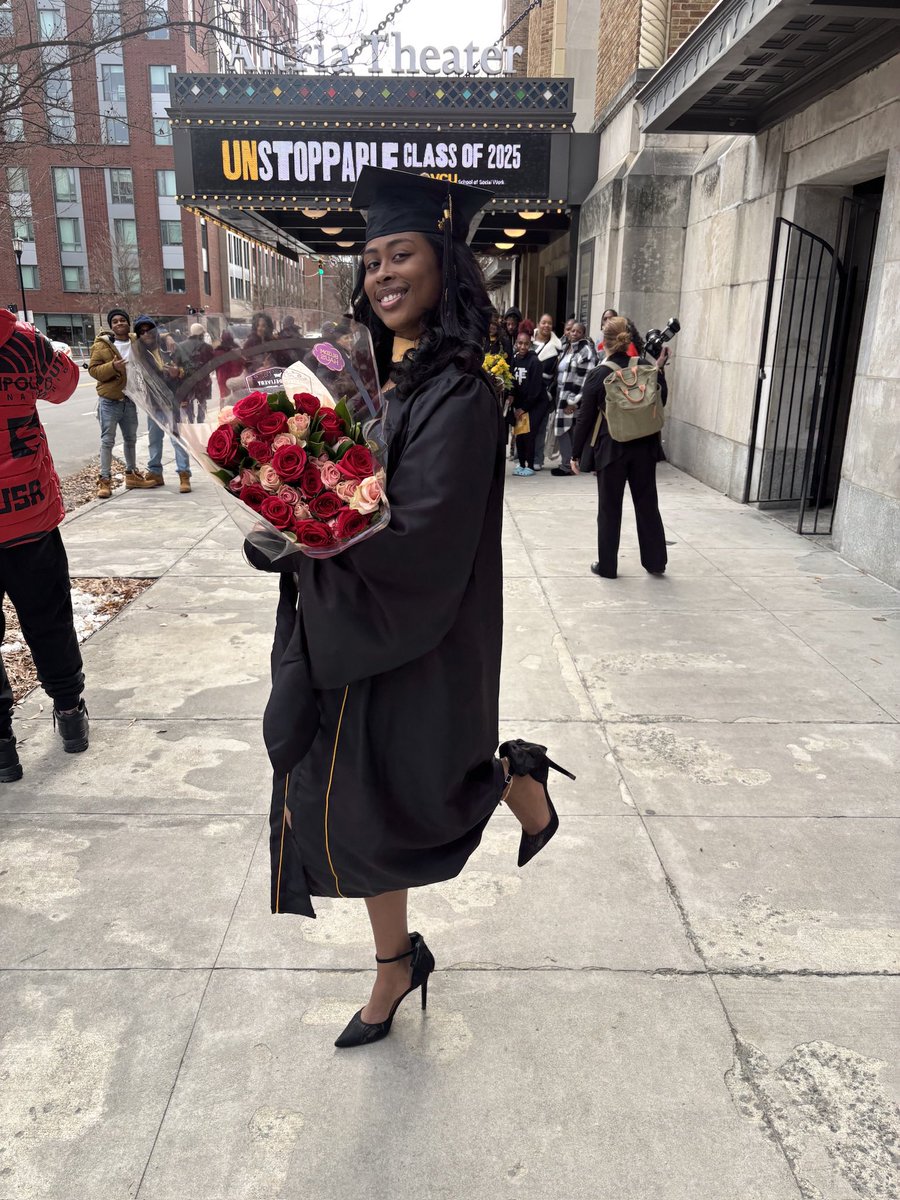 chybreezy_'s tweet photo. The masters degree called, so I picked up the phone 🎓 #MSW https://t.co/0BR66CypFU