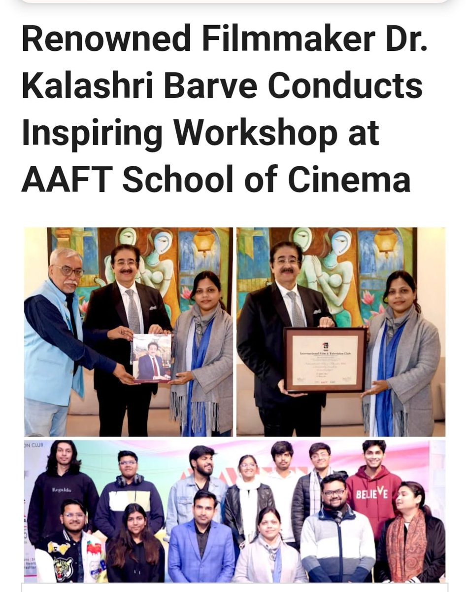 kalashribarve's tweet photo. I had the wonderful opportunity to meet the students of the #AAFTUniversity School of Cinema and share my perspective on #Art, #artdirection, and #productiondesign.
https://t.co/frh0ZkE2BV

#FilmIndustryIndia #marwahstudios #filminstitute #filmrelease2026 #FilmmakingCourse #Film https://t.co/1CzszHstnX