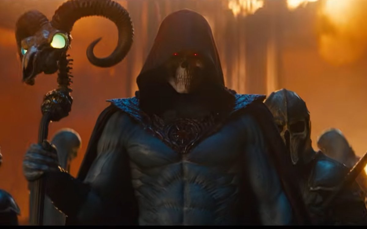 DiscussingFilm's tweet image. First look at Jared Leto as Skeletor in the live-action ‘MASTERS OF THE UNIVERSE’ movie
