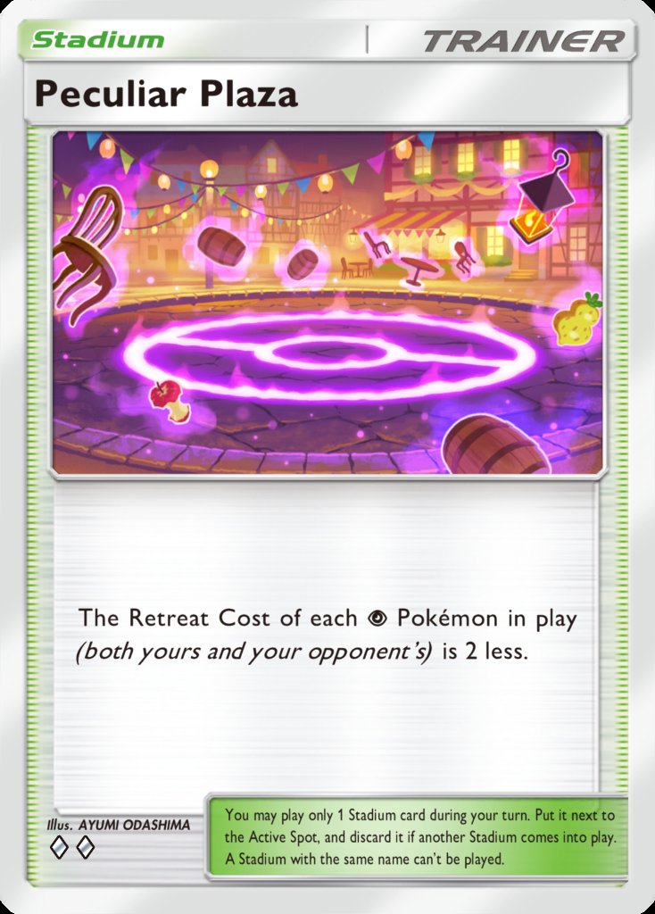 Pokmon TCG Pocket  PECULIAR PLAZA is the First Stadium Card in Pokmon  TCG Pocket #PokemonTCGPocket