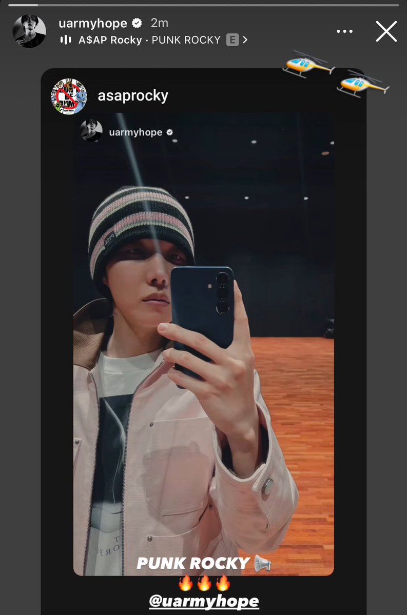 jhopewaist's tweet image. j-hope instagram story 👀