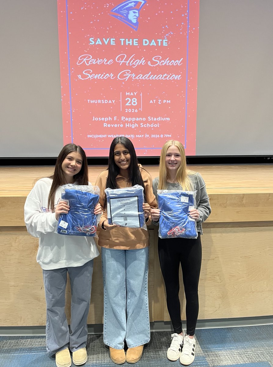 Kicked off the RHS 2nd semester grade level mtgs with our Class of 2026! Shared that their caps &amp; gowns were delivered yesterday! 🎉 (Please note: they will not get them until we get closer to graduation! More details to come in the months ahead!) ⁦<a href="/RevereLocal/">Revere Schools</a>⁩