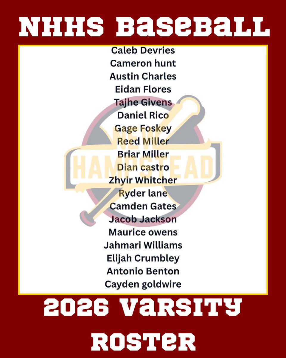 New Hampstead baseball tweet media