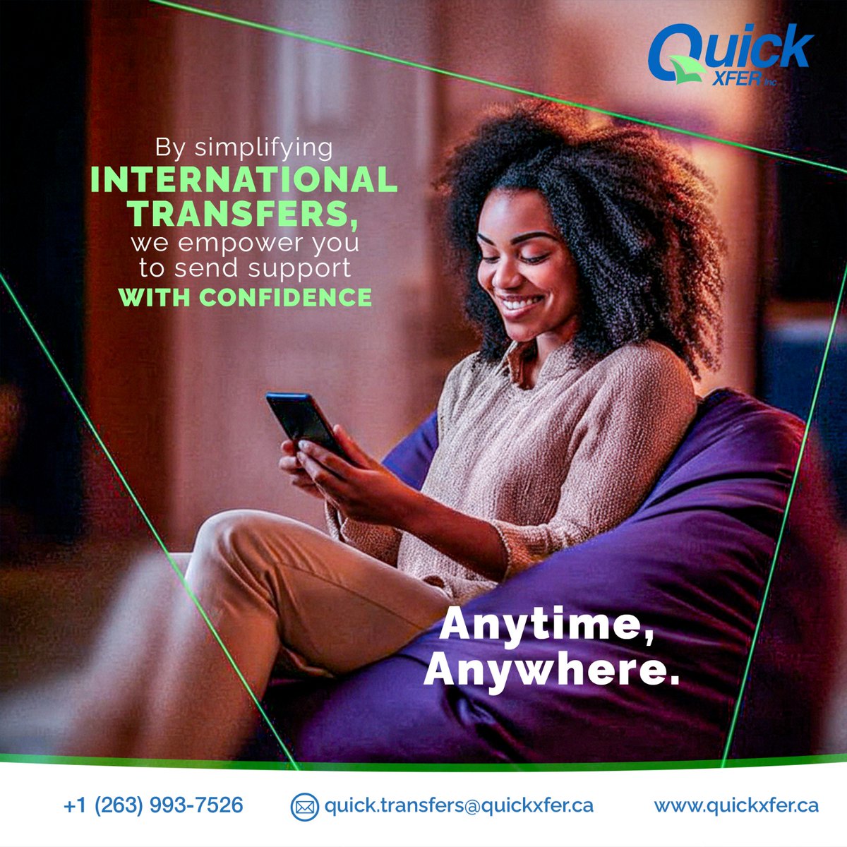 quickxferinc's tweet image. Sending support back home should be simple.

With Quick Xfer, the African diaspora can transfer money instantly, securely, and with zero hassle. 

Bring more joy, more connection, and more possibility to your loved ones no matter the distance.

#QuickXfer #FastTransfers